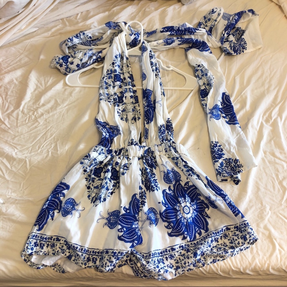 Lf infinity romper in paisley